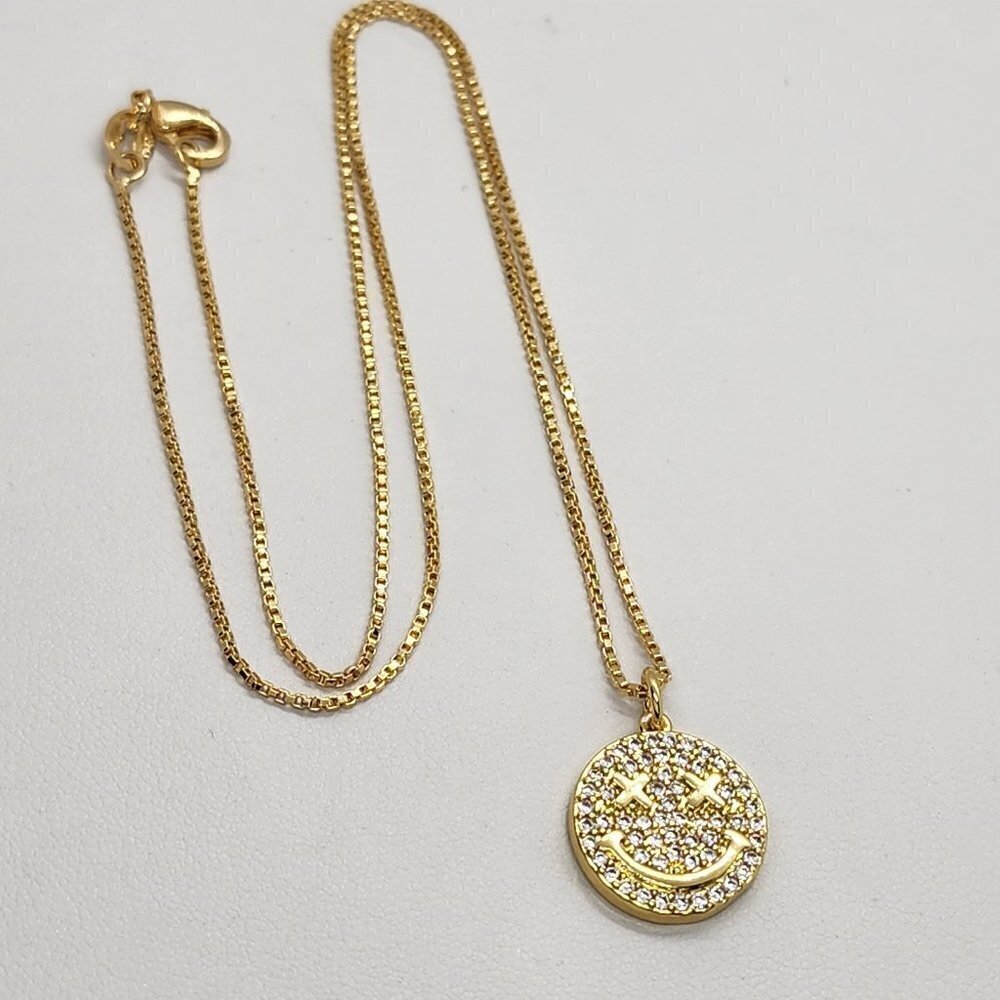 Brand New Happy Face Neckalce